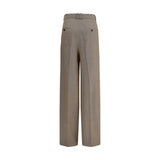 Saint Laurent Beige Wool Casual Pants