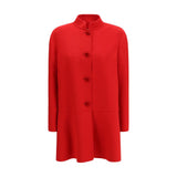 Valentino Multicolor Fleece Wool Coat