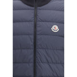 Moncler Blue Cotton Full-Length Jacket
