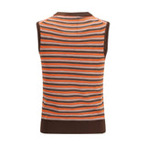 Miu Miu Multicolor Wool Sleeveles Sweater