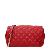 Versace Red Leather Shoulder Bag