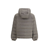 Miu Miu Gray Recycled Polyester Coat