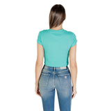 Calvin Klein Jeans Turquoise Cotton T-Shirt