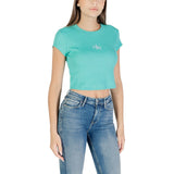 Calvin Klein Jeans Turquoise Cotton T-Shirt