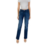Guess Blue Cotton Mom Jeans
