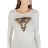 Guess Cream Cotton Long Sleeve T-Shirt