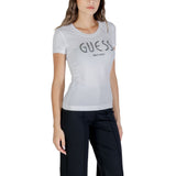 Guess White Cotton T-Shirt