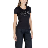 Guess Black Cotton T-Shirt