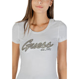 Guess White Cotton T-Shirt
