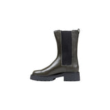 Calvin Klein Jeans Gray Leather Ankle Boots