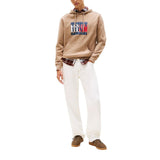 Tommy Hilfiger Jeans Beige Recycled Cotton Hoodie