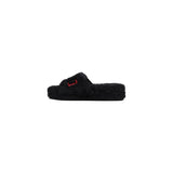 Ralph Lauren Black Textile Slippers