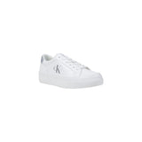 Calvin Klein Jeans Silver Leather Low Top Sneakers