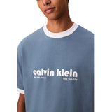 Calvin Klein Jeans Blue Cotton T-Shirt