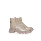 Alexander McQueen Beige Leather Chelsea Boots
