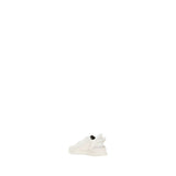 Fendi White Calf Leather Bos Taurus Athletic Sneakers