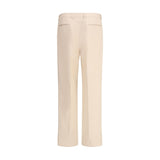 Valentino Beige Fleece Wool Dress Pants