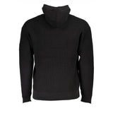 Calvin Klein Black Cotton Men's Sweater Hooded Half Zip