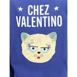 Valentino Blue Cotton Sweatshirt