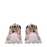 Moncler Pink Leather Athletic Sneakers
