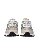 Versace Green Fabric Low Top Sneakers