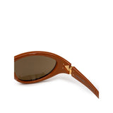 Bottega Veneta Brown Acetate Sunglasses