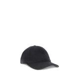 Saint Laurent Black Wool Cap (Baseball Hat)