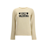 Valentino Beige Fleece Wool Sweatshirt
