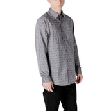 Guess Gray Cotton Dress Shirt