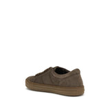 Fendi Brown Calf Leather Bos Taurus Low Top Sneakers