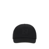 Fendi Black Wool Cap (Baseball Hat)